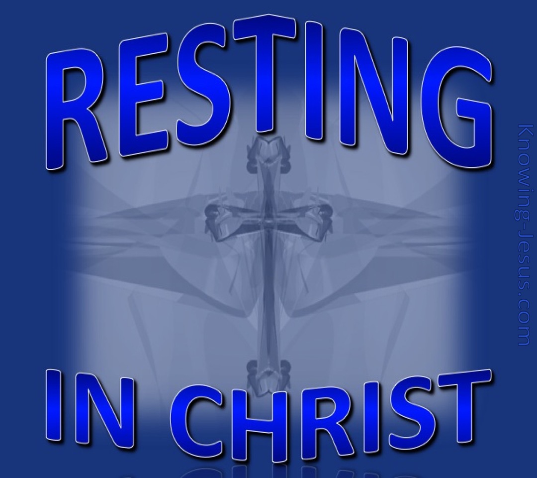Resting In Christ (blue)